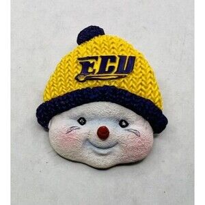 2001 ECU East Carolina Snowman Winter Christmas Pin The Ridgewood Collection